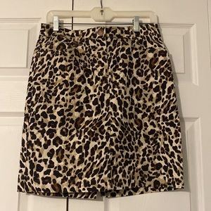 Jones New York Leopard Print Skirt